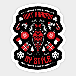 Krampus Style Sticker